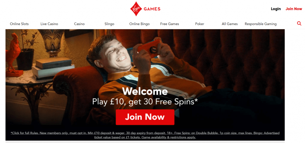 Virgin Games casino bonus